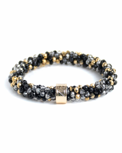 BEADZ - Black Grey Gold (RVS gold)