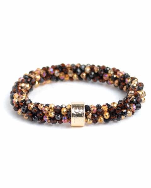 BEADZ - Bronze Brown mix (RVS gold)