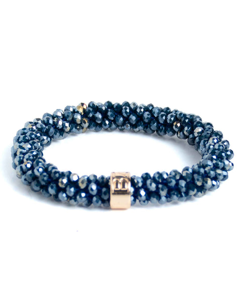BEADZ - Dark Blue Glitter (Gold)