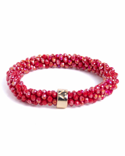 BEADZ -Dark Red Glitter (Gold)