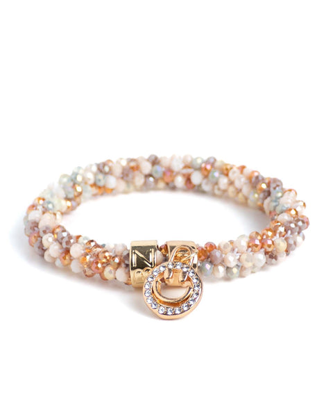 BEADZ LUX - Apricot Smiley (RVS Gold)