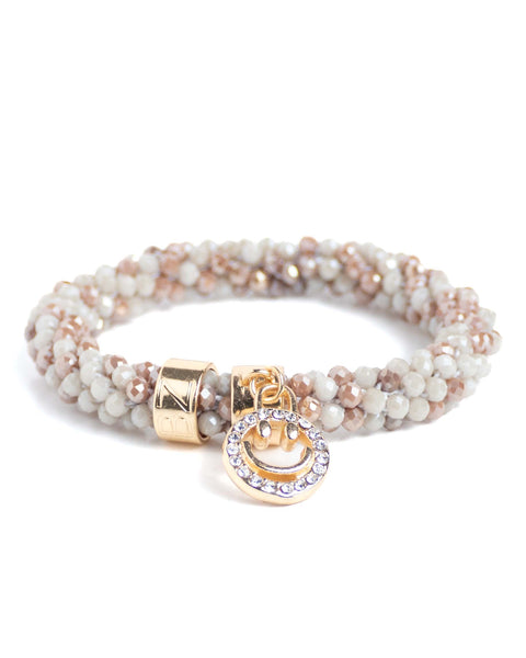 BEADZ LUX - Beige Mix Smiley (RVS)