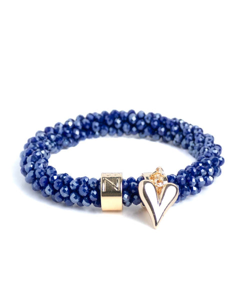 BEADZ LUX - Blue Heart (RVS Gold)