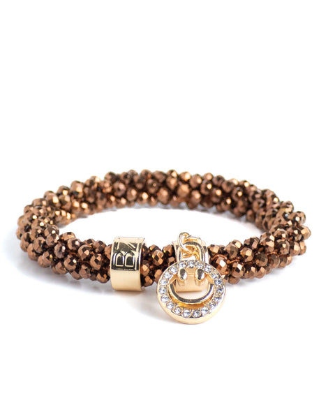BEADZ LUX - Bronze Smiley (RVS Gold)