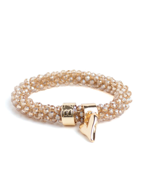 BEADZ LUX - Champagne Gold Heart (RVS Gold)