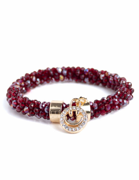 BEADZ LUX - Dark Bordeaux Mix Smiley (RVS)