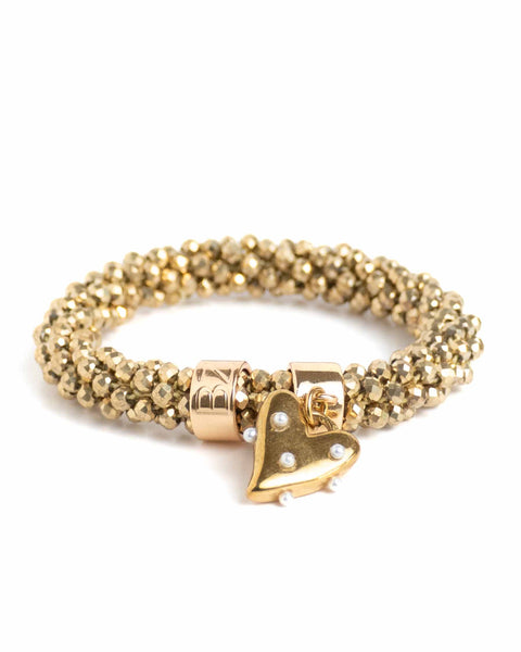 BEADZ LUX - Gold Heart Pearls (RVS Gold)