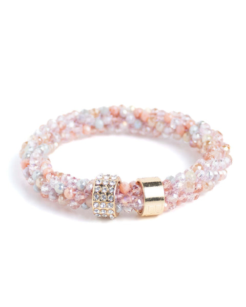 BEADZ LUX - Light Coral Peach Mix (RVS Gold)