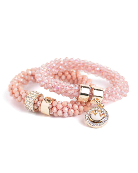BEADZ LUX SET - Baby Pink Smiley