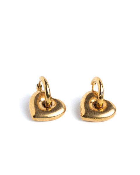 EARRINGS - Bold Gold Heartz