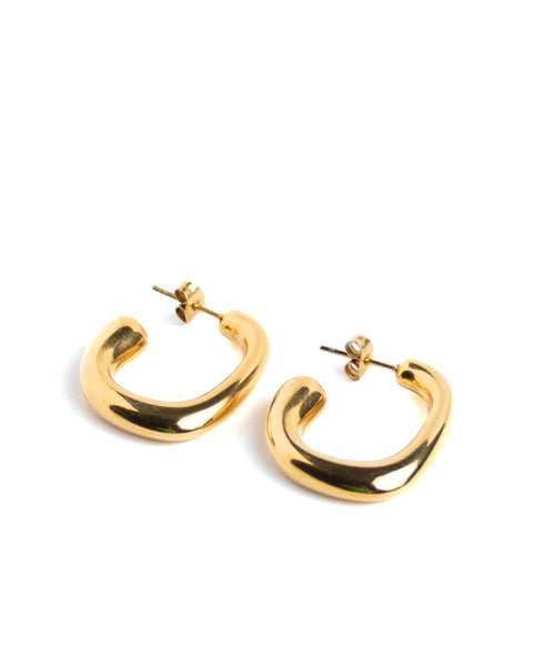 EARRINGS - Chunky Bold Oval Hoopz