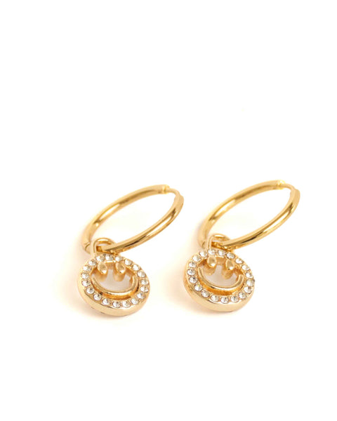 EARRINGZ Smiley 18mm