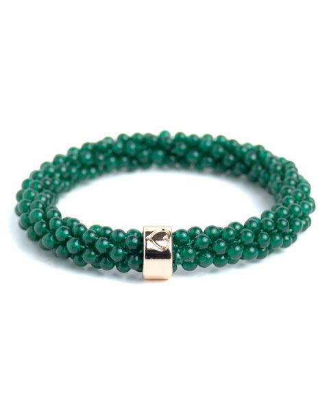 NATURAL STONE BEADZ - Jade (Gold)