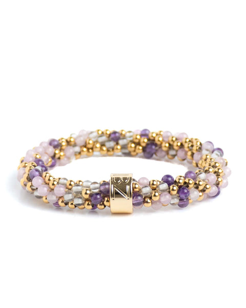 NATURAL STONE BEADZ - Golden Triangle (RVS Gold)