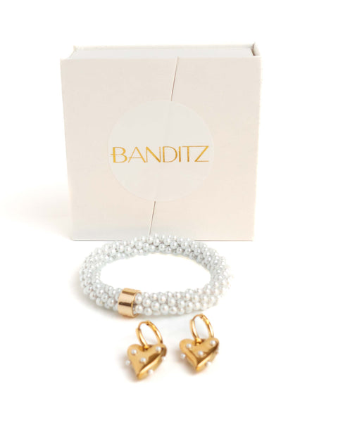 SET + BOX - Pearl Heart