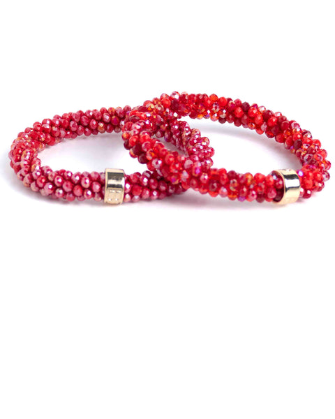 BEADZ - Red Bordeaux Mix Glitter (Gold)