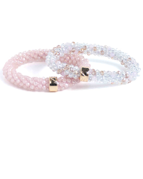 BEADZ - Crystal Beige Soft Pink (Gold)